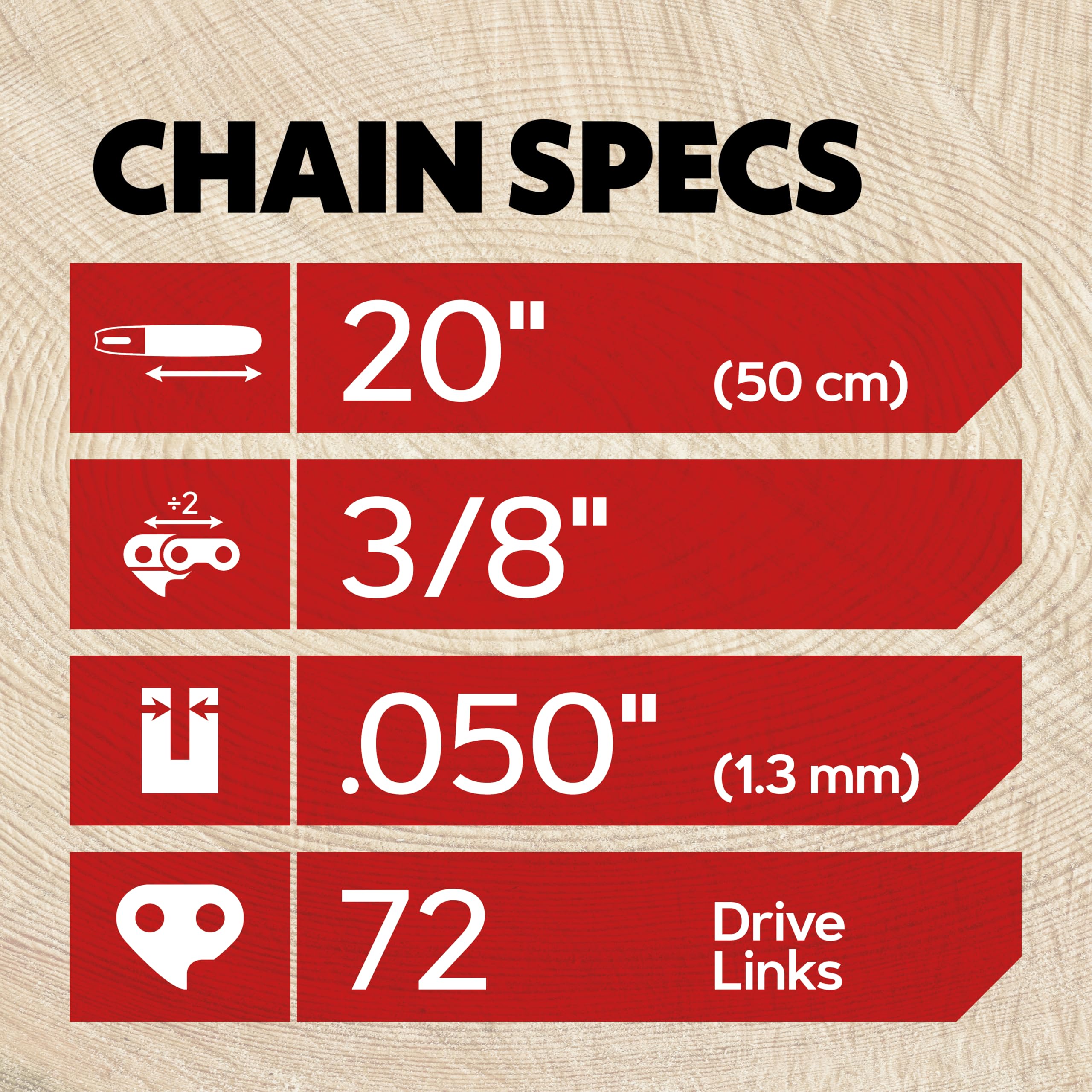 Amazon.com: Oregon Chainsaw Chain for 20